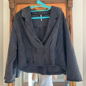 Free People sweatshirt-like jacket/blazer Small, EEUC